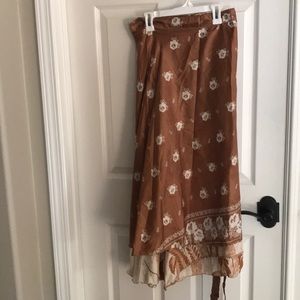 Brand new ankle length Darn Good Yarn Sari Skirt